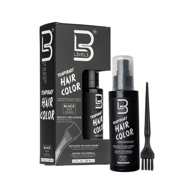 L3VEL3 Temporary Hair and Beard Colour (Black)