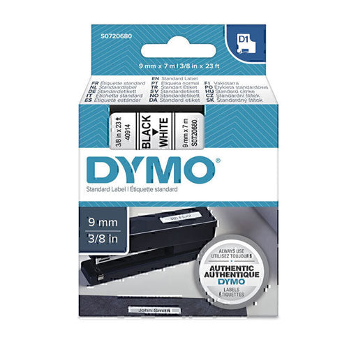 Dymo Black on White Labelling Tape