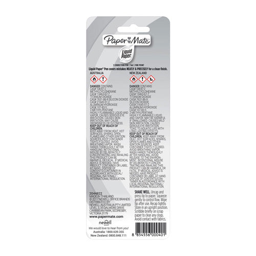 Paper Mate Liquid Paper Correction Pen 7mL (Box of 12)