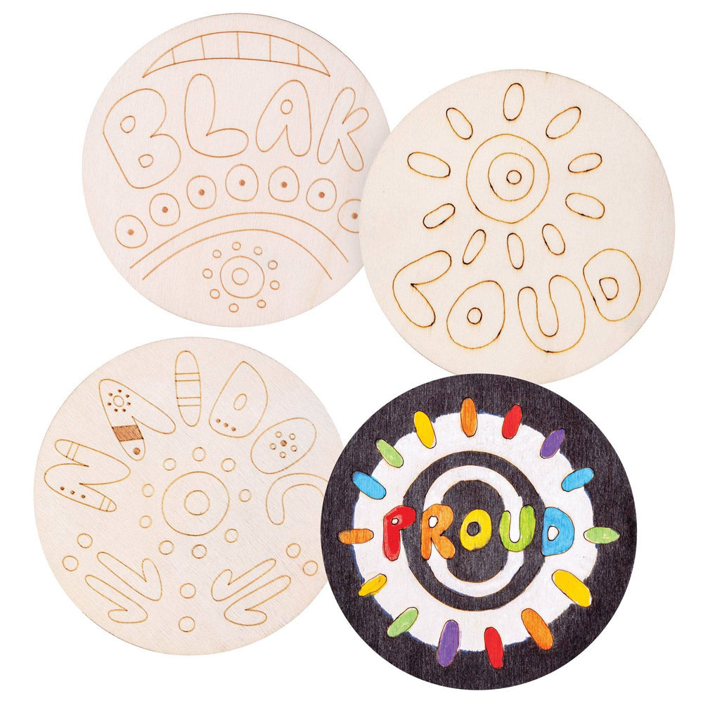 Wooden Coaster 20pk
