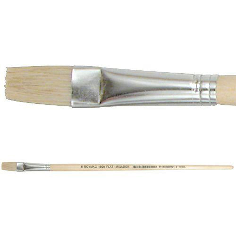 Hog Hair #8 Flat Brush 12pk