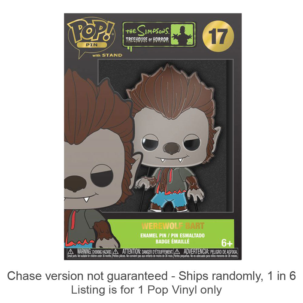 Simpsons Werewolf Bart Enamel Pop! Pin