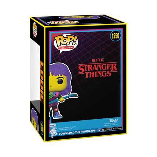 Stranger Things Eddie w/ Guitar US Ex. Blacklight Pop! Vinyl