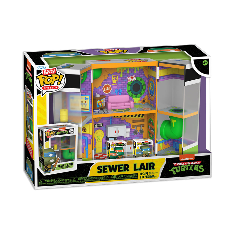 Teenage Mutant Ninja Turtles Sewer Home Bitty Box Playset