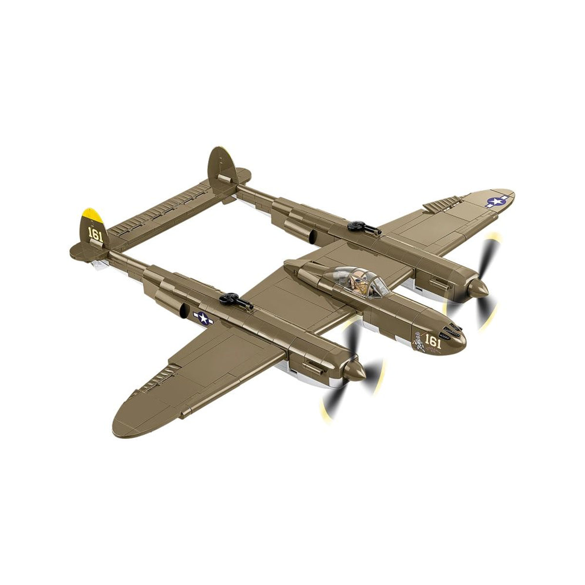 World War 2 Lockheed P-38H Lightning Construction Set 652pcs