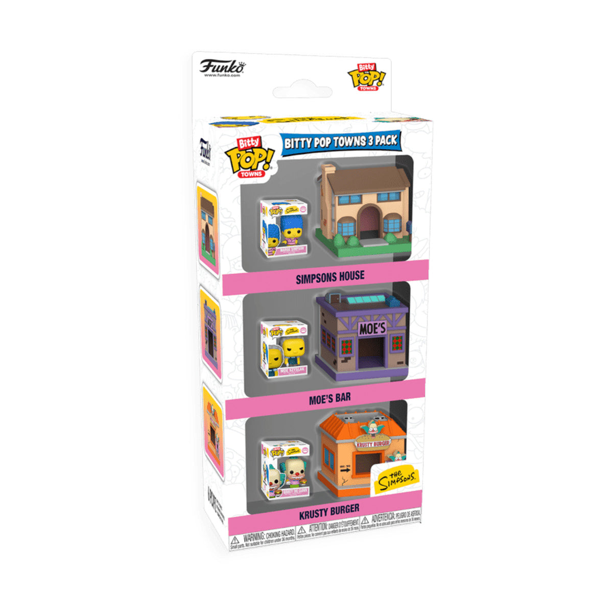 The Simpsons Springfield Bitty Pop! Town 3-Pack