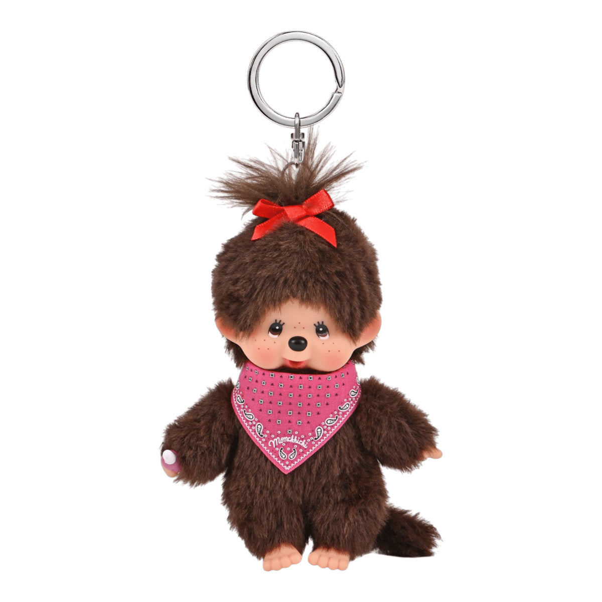 Monchhichi Beanie Bandana Girl Keychain