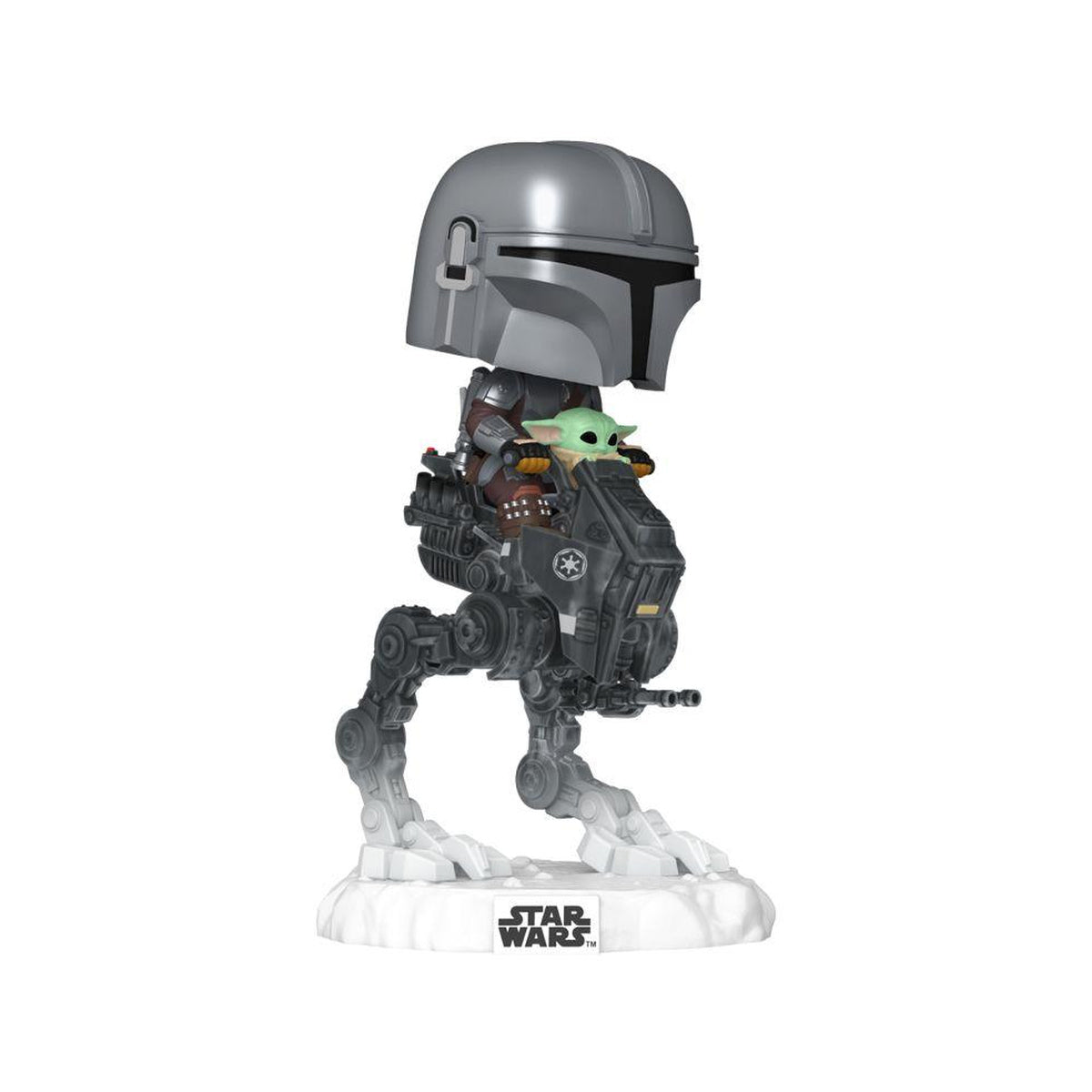 The Mandalorian w/ Grogu in Imperial Remnant AT-RT Pop! Ride
