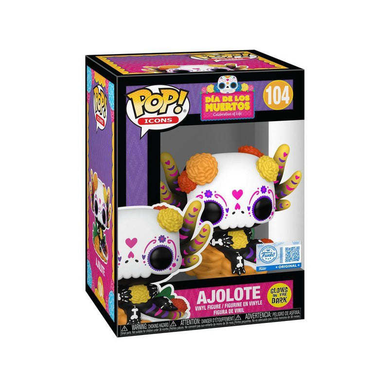 Dia de Los Muertos Ajolote Exclusive Glow Pop! Vinyl