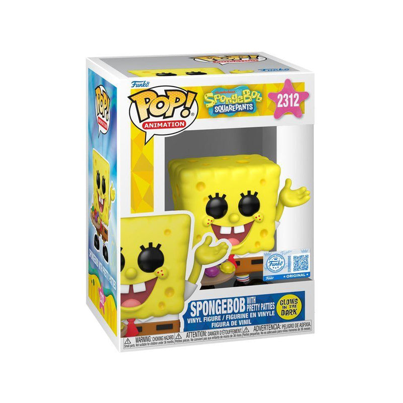 Spongebob Squarepants with Patties US Exclusive Glow Pop! Vinyl