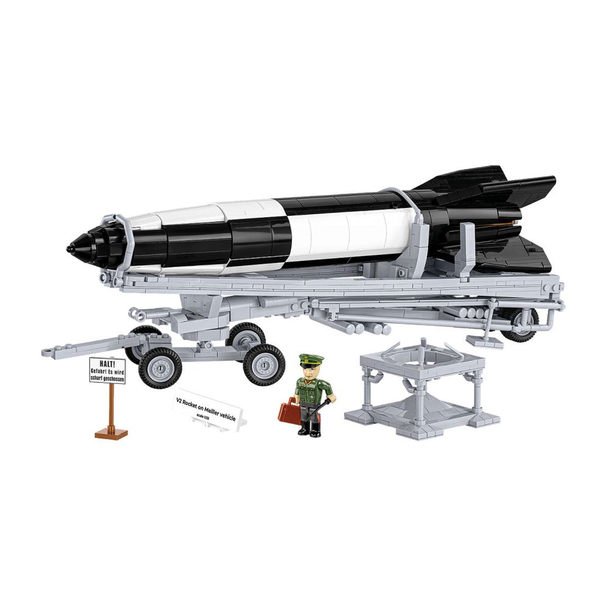 World War 2 V2 Rocket On Meiller Exclusive (1191 Pcs)