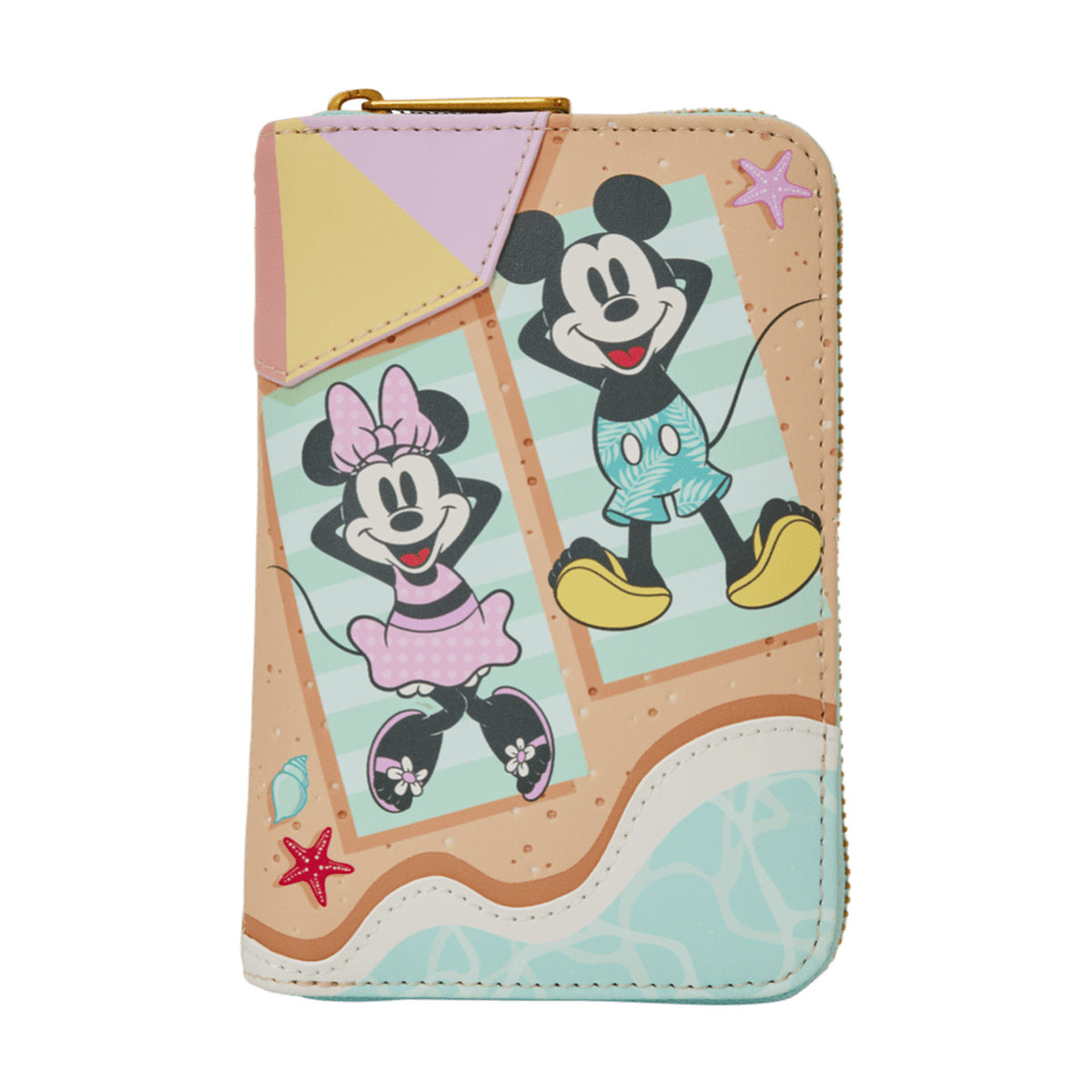 Mickey & Minnie Beach Fun Zip Around Wallet