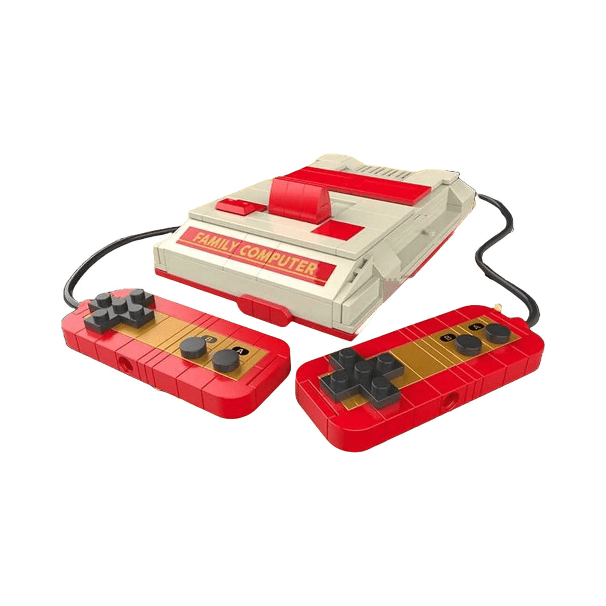 JAKI Red & White Games Console Plastic Brick Model Kit