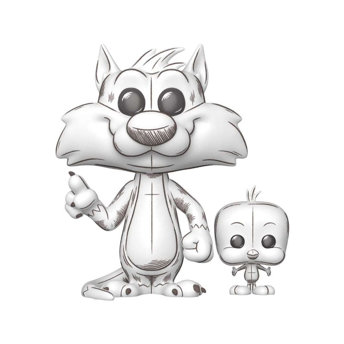 Looney Tunes: Sketched Sylvester & Tweety Pop! Vinyl