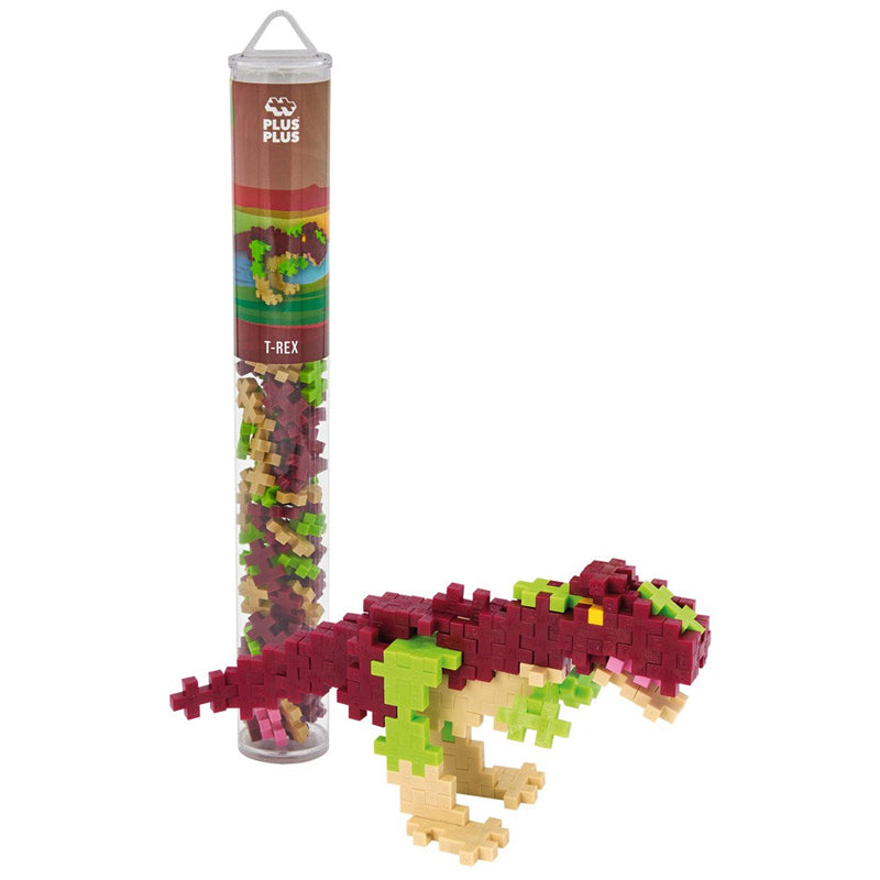 Plus-Plus T-Rex Building Blocks Tube 100pcs