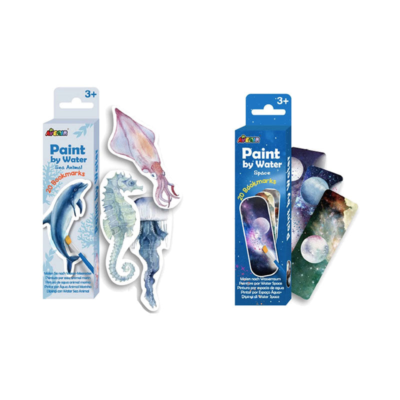 Avenir Paint by Water Bookmarks