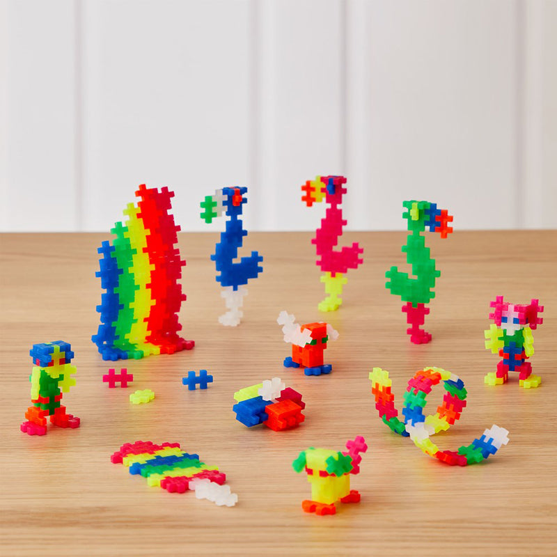 Plus-Plus Neon Mix Building Blocks Tube 100pcs