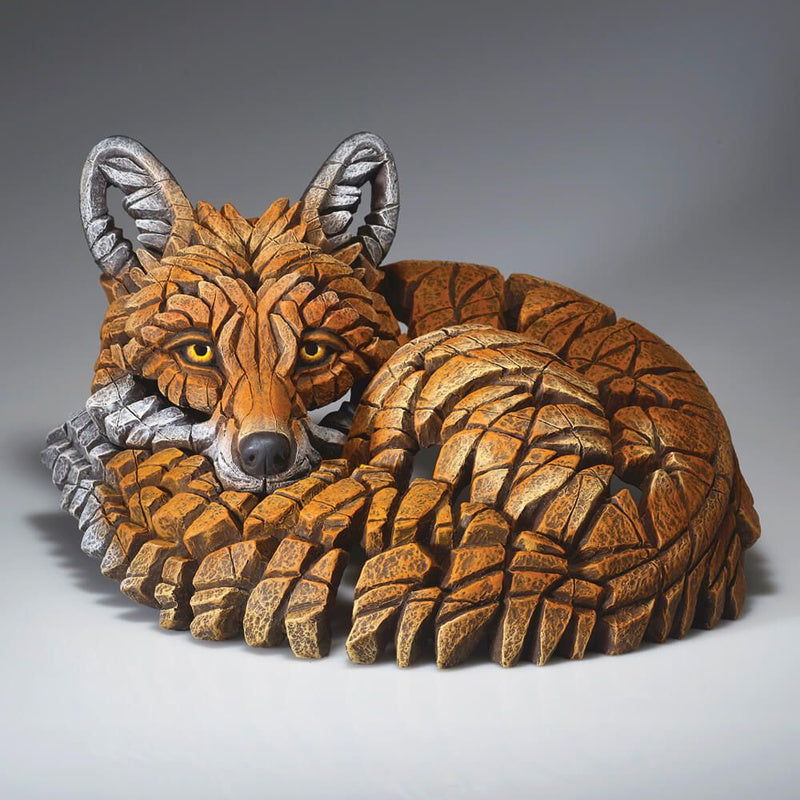 Edge Curled Up Fox Figure