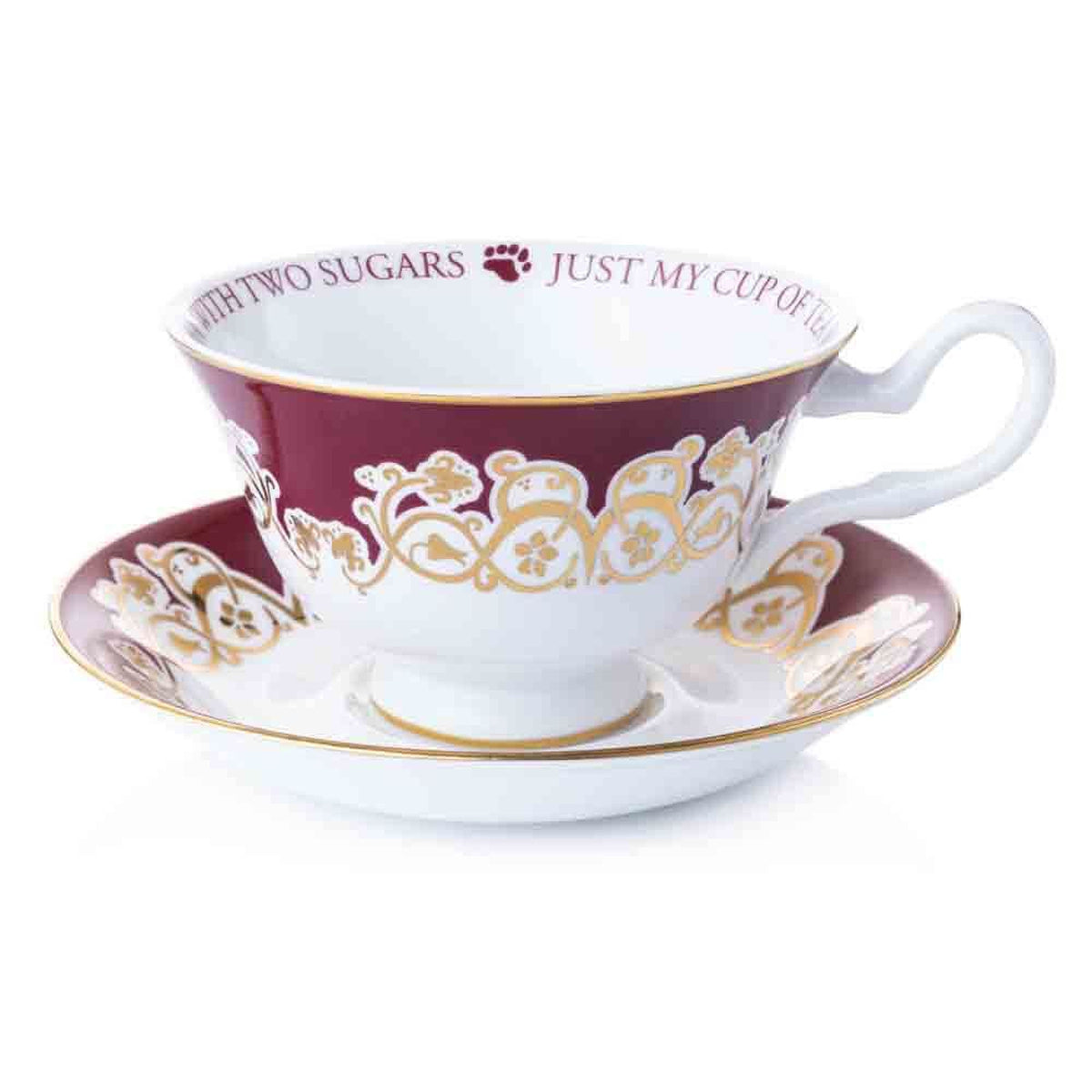 Charlie Bear Cup & Saucer Set: Just My Cup of Tea