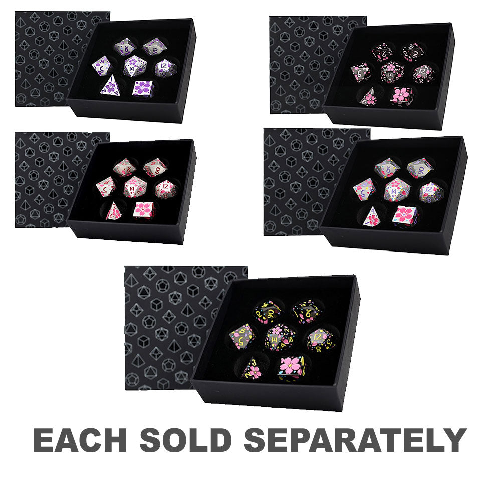 LPG Inscripted Sakura RPG Dice Set