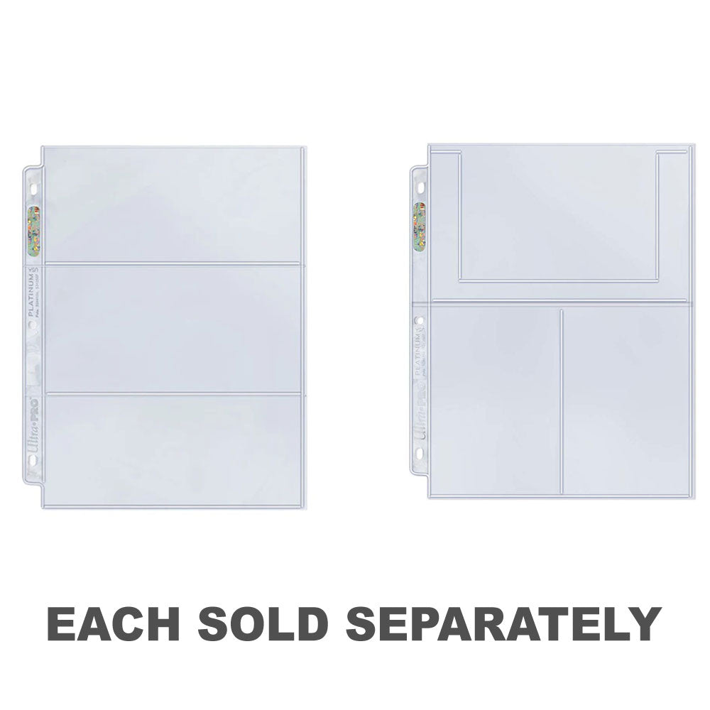 Ultra Pro 3-Pocket Platinum Page Album