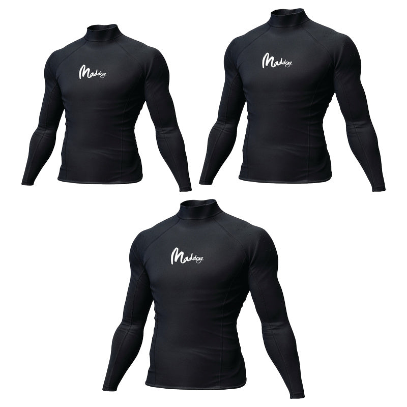 Insulator Long Sleeve Wetsuit Top 1mm (Black)