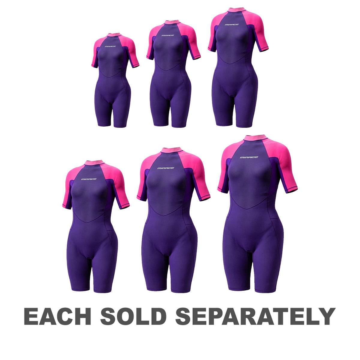 Mirage Girls' Springsuit 2mm (Violet)