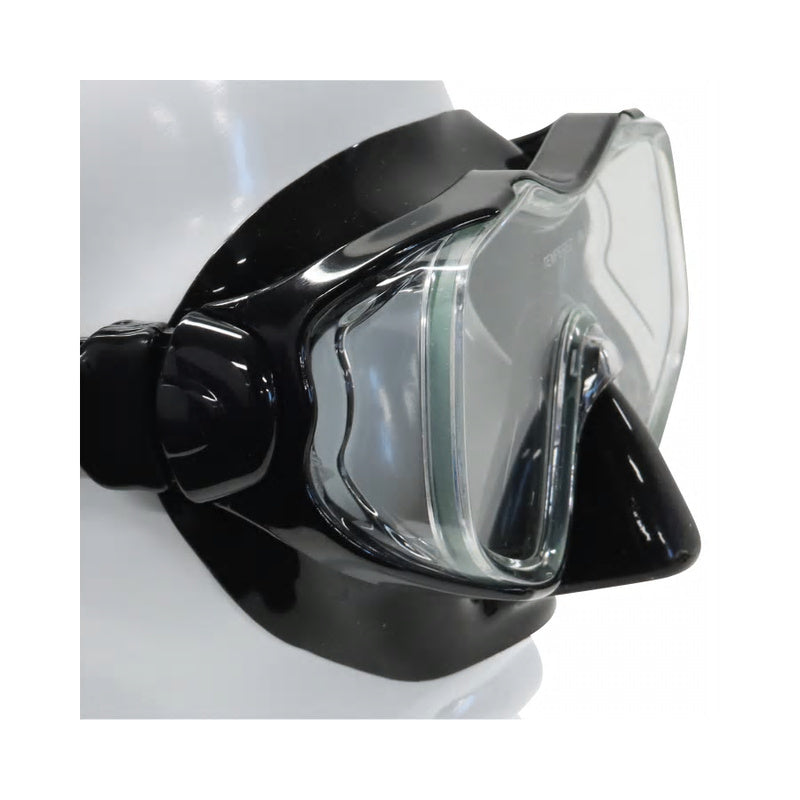 Raven Junior Silicone Mask & Snorkel Set (Black)