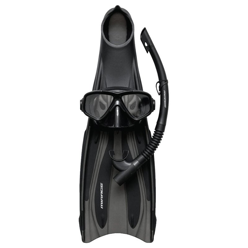 Barracuda Adult Mask, Snorkel & Fin Set (Black)