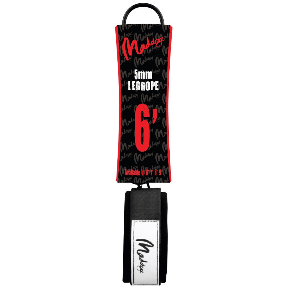 Maddog Basic Surfboard Leash (Black)
