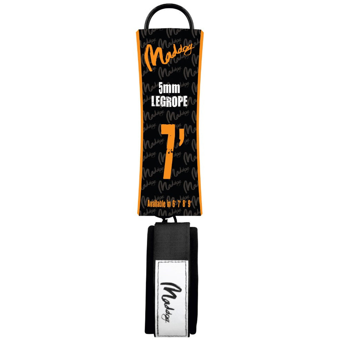 Maddog Basic Surfboard Leash (Black)