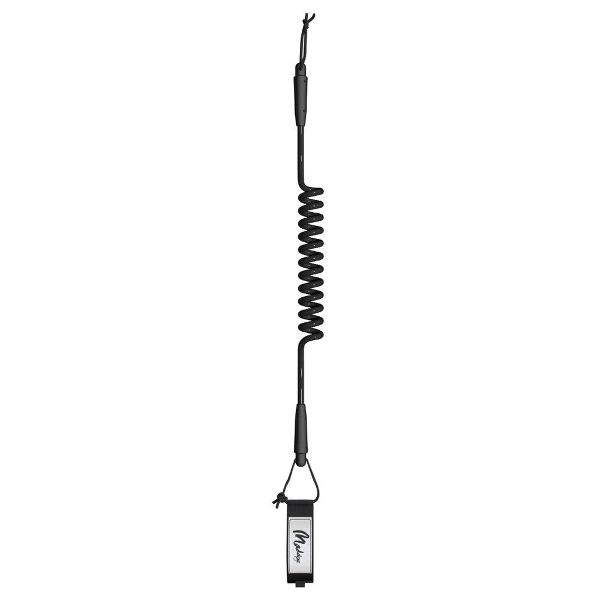 Maddog Basic Coiled Bodyboard Leash (Black)
