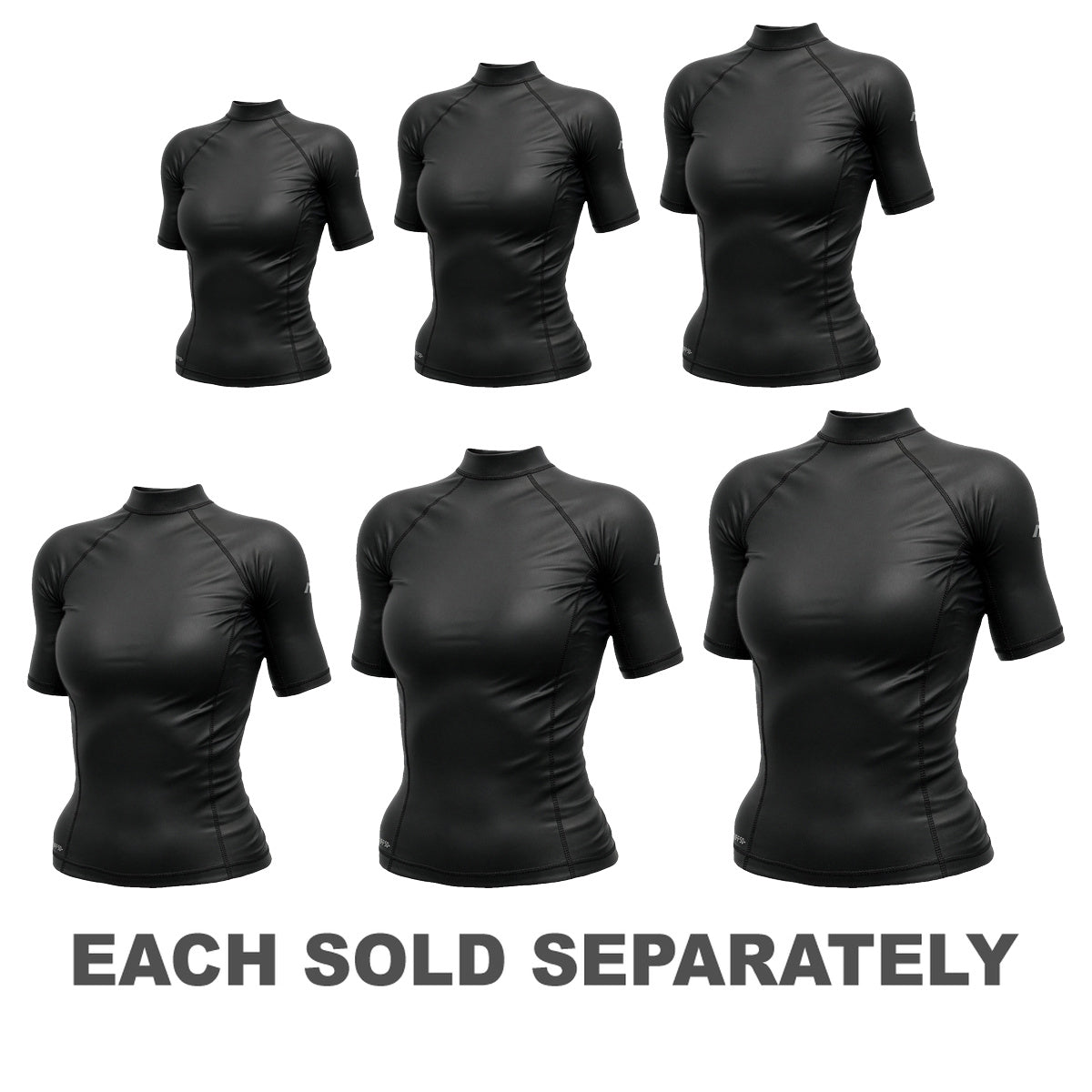 Mirage Women's Short Sleeve Rash Top (Black)