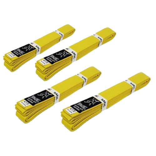 Yamasaki Deluxe Coloured Martial Arts Belts (Yellow)