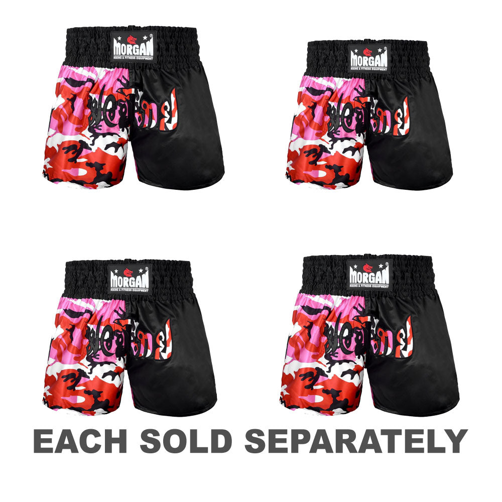 Morgan 50/50 Diabla Muay Thai Shorts (Pink)