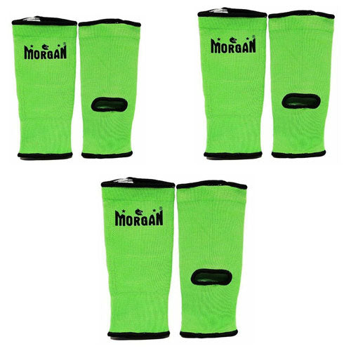 Morgan Ankle Protectors with Fluro Lime/Black Trim (Pair)