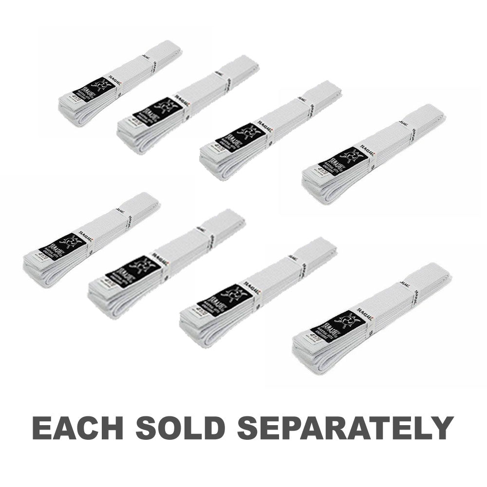 Yamasaki Deluxe Coloured Martial Arts Belts (White)