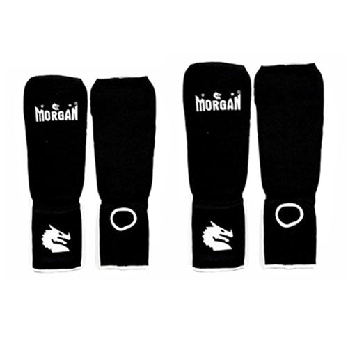 Morgan Elastic Shin and Instep Protectors (Black)