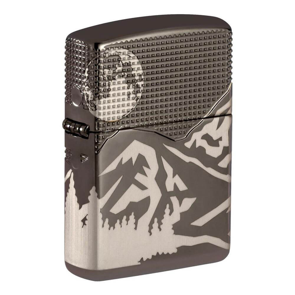 Zippo Armor High Polish Ice Lighter (Black)