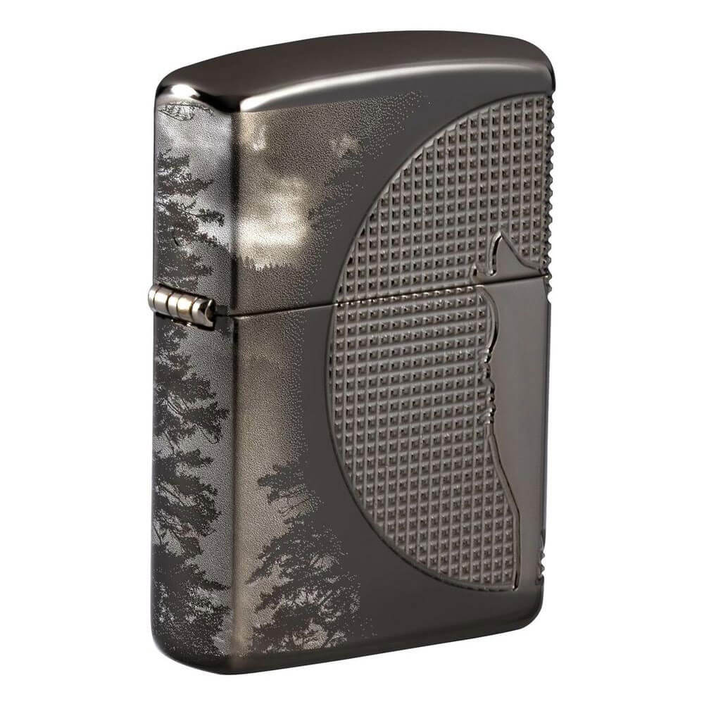 Zippo Armor High Polish Ice Lighter (Black)