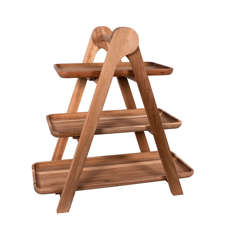 Peer Sorensen 3 Tiered Wooden Serving Ladder (48x20x48cm)
