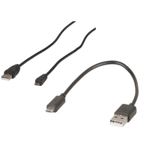 USB 2.0 Type-A Plug to Micro Type-B Cable