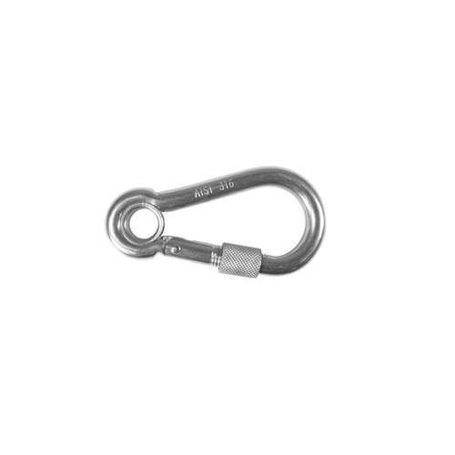 Carbine Style Snap Hook with Locking Collar
