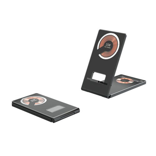 2-in-1 Foldable Qi Wireless Charging Stand 15W