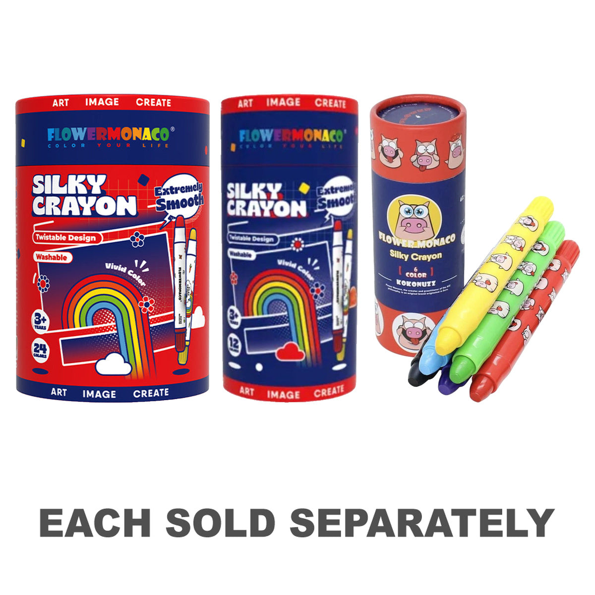 Flower Monaco Silky Crayons