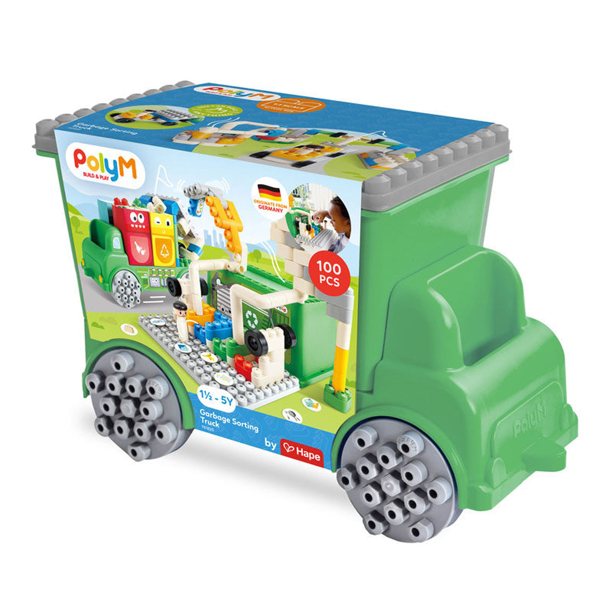 PolyM Garbage Sorting Truck 100pcs