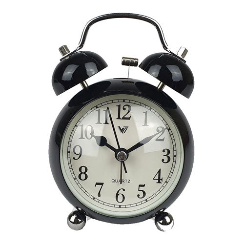 Metal Twin Bells Alarm Clock with Light