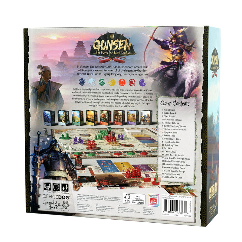 Gunsen Battle for Toshi Ranbo Board Game