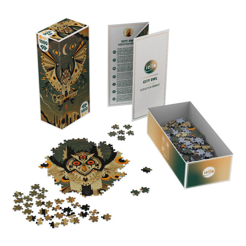 IELLO Puzzle Universe City Owl #12 1000pcs