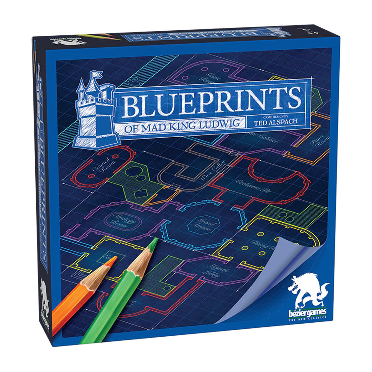 Blueprints of Mad King Ludwig Board Game